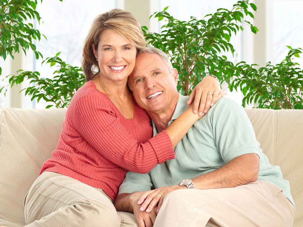 Smiling Couple Older